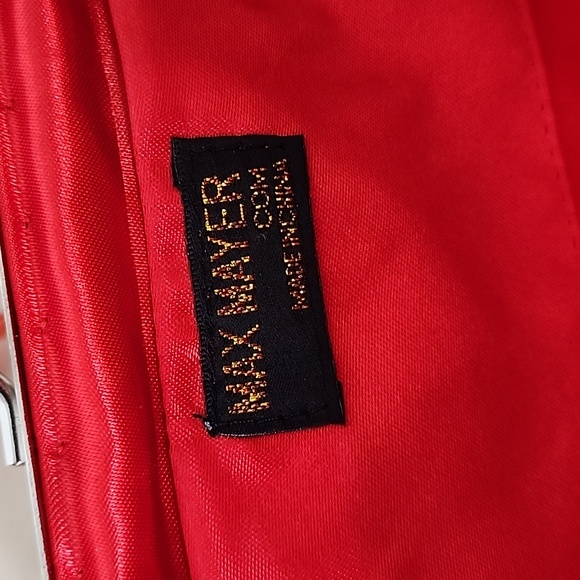 Max Mayer Red Sequined & Beaded Purse - Picture 5 of 6